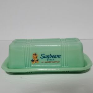Jadeite Sunbeam Bread Butter Dish